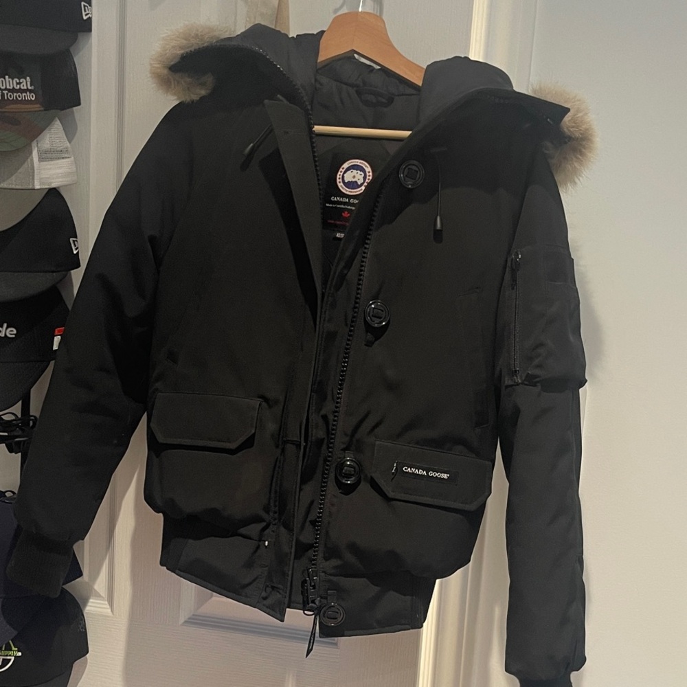 Canada Goose Black Jacket with Fur Hood